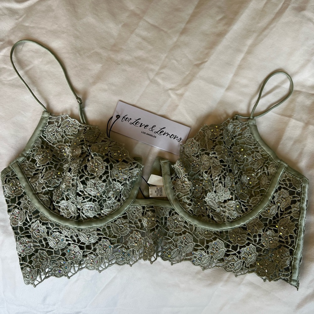 For Love and Lemons Twinkle Rose Bustier